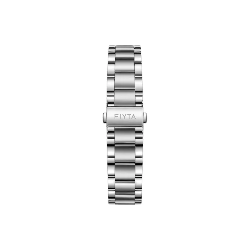 Fiyta Automatic Mechanical Movement Stainless Steel Strap Watch Unisex Blue Dial-2