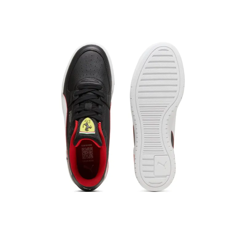 PUMA Scuderia Ferrari Slip-Resistant Cushioning Low-Top Skateboard Shoes Unisex Black-3
