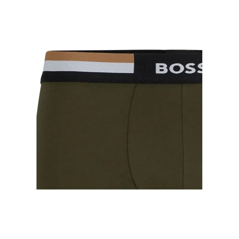 HUGO BOSS SS24 Underpants Men's 1 Pack Dark Green-1