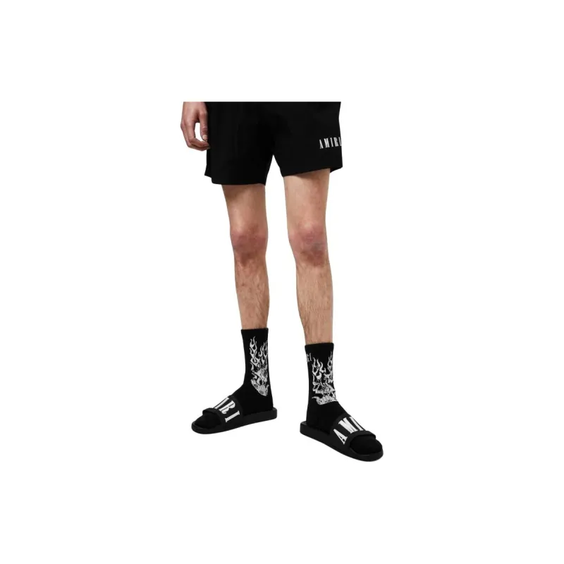 AMIRI Mid-Calf Socks Men's Black-1