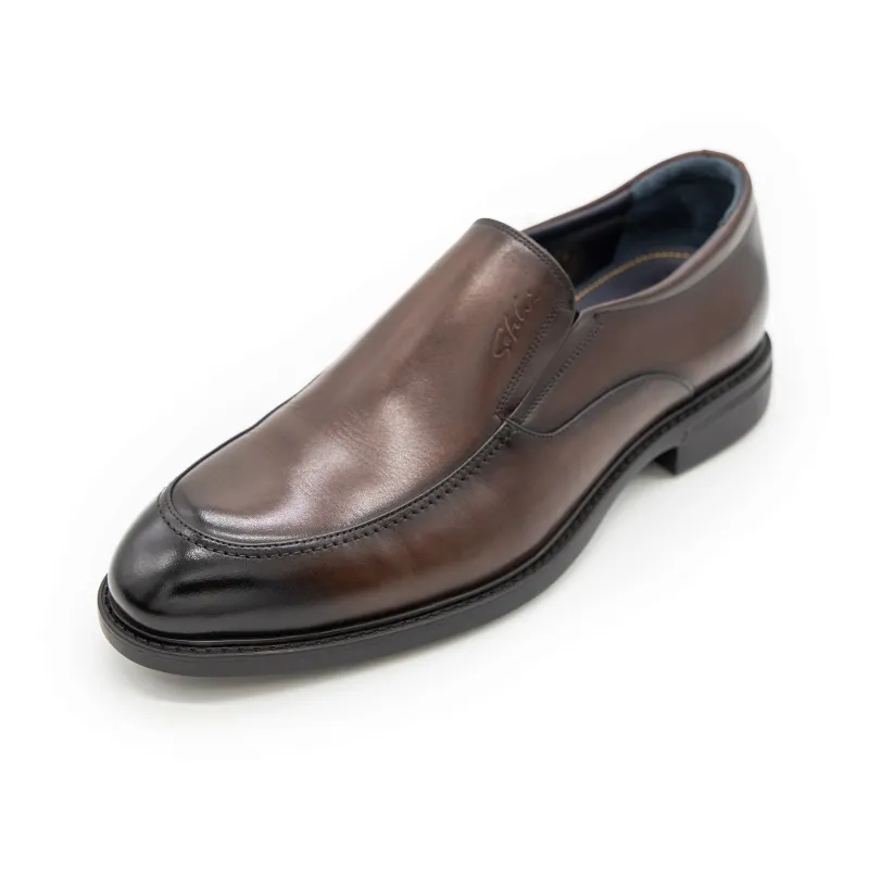 Satchi Dress Shoes Men Low Top Brown-1