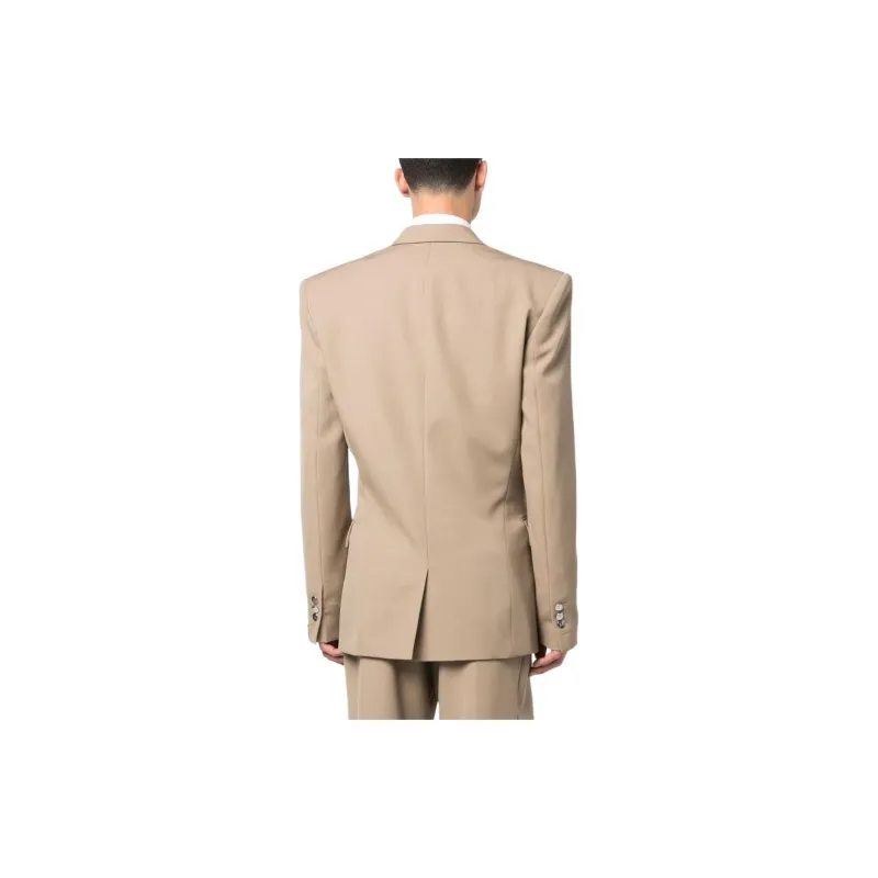 BALMAIN Single breasted Wool Suit Jacket-3