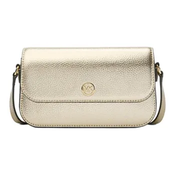 MICHAEL KORS Leather Handbag, Shoulder Bag, Crossbody Bag Trumpets Women's Light Gold