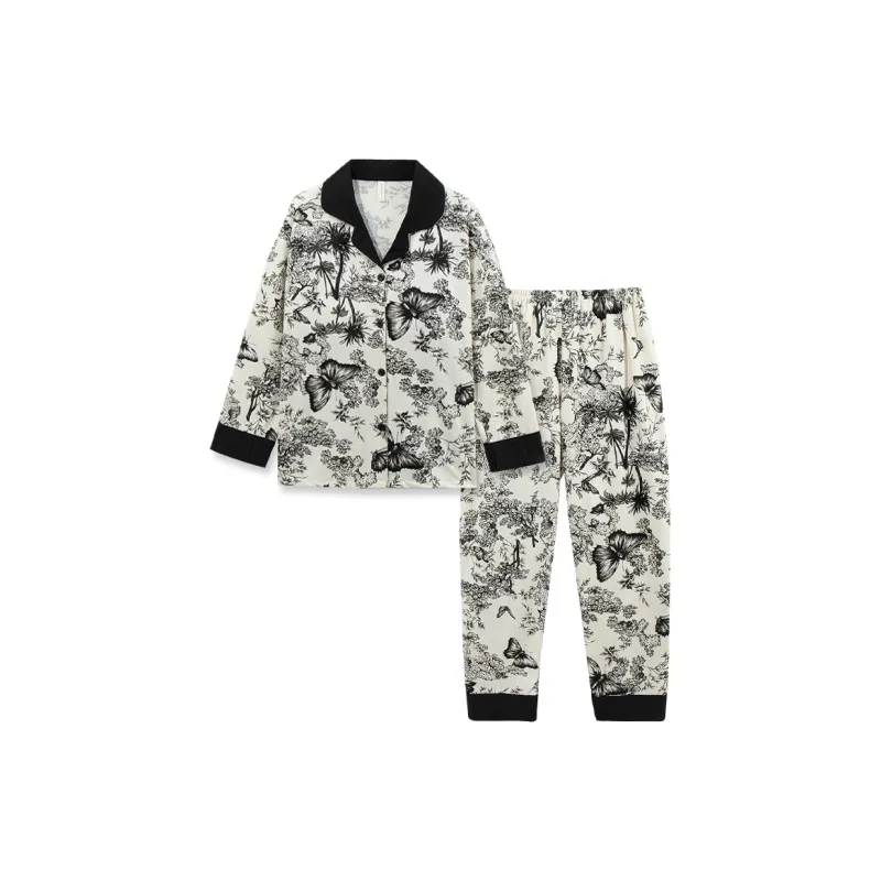 Sleeping Beauty Pajama Set Women's Black-2