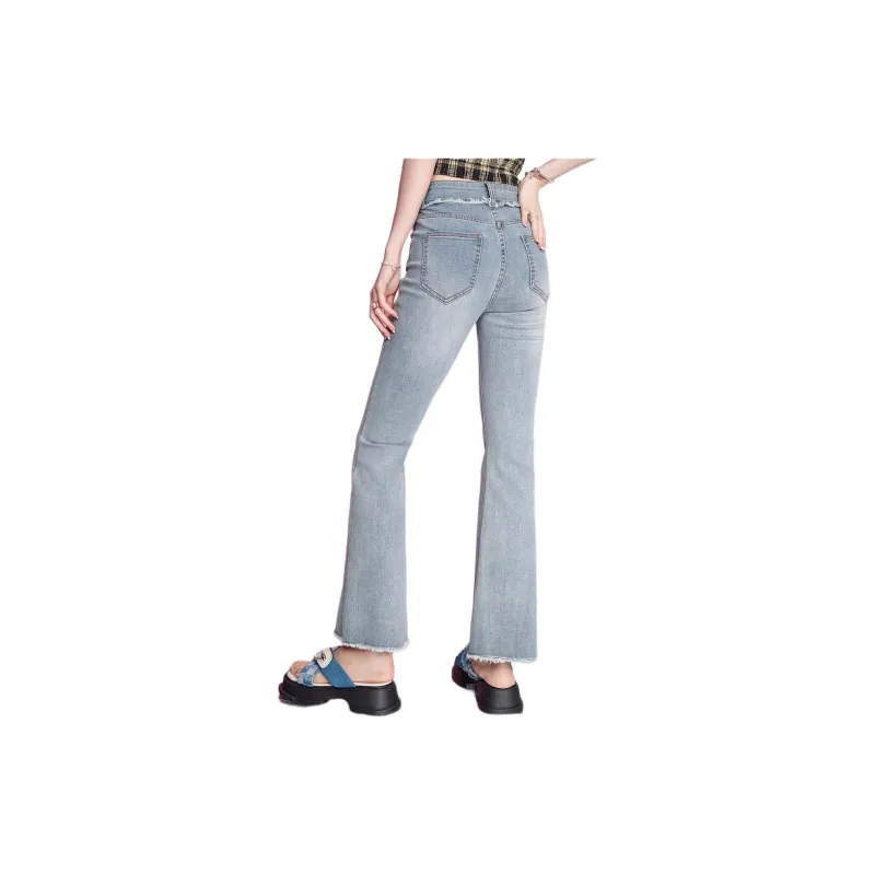SEENFAAN Jeans Women's Denim Blue-1