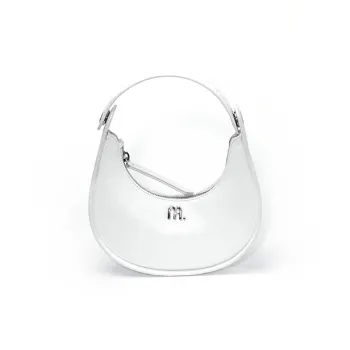 MUYSO Eco Friendly Recycled Leather Handbag Shoulder Bag Small Size Women's White