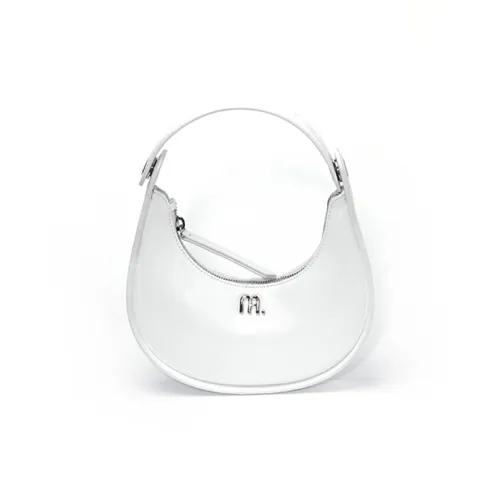 MUYSO Eco Friendly Recycled Leather Handbag Shoulder Bag Small Size Women's White