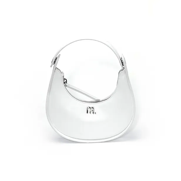 MUYSO Eco Friendly Recycled Leather Handbag Shoulder Bag Small Size Women's White-0