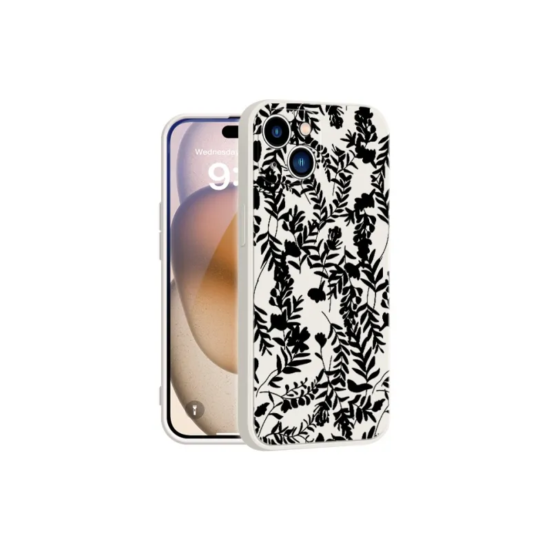 Stones Silicone Material Pattern Phone Cases Compatible With IPhone/iPad 16/15/14/13/12/11 Pro Max/XR/8 Plus-5