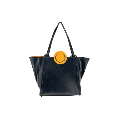 MUYSO Recycled Leather Tote Bag Shopping Bag Portable messenger Women's Black