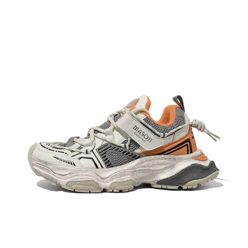 Masongarments Cushioned Wear-Resistant Height Increasing Low-Top Chunky Sneakers Unisex Box Limited Edition-7