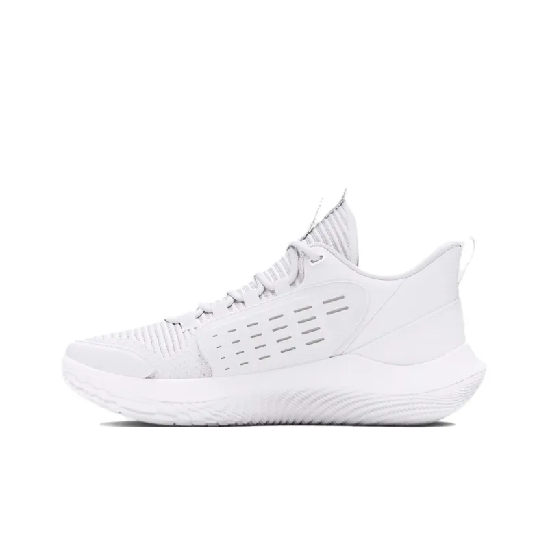 Under Armour Flow Breakthru Cushioning And Breathable Low Top Basketball Shoes Women's White-1