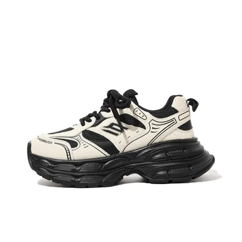 SIMBA'S PRIDE Wear Resistant Breathable Slip Resistant Low Top Chunky Sneakers Women's-9
