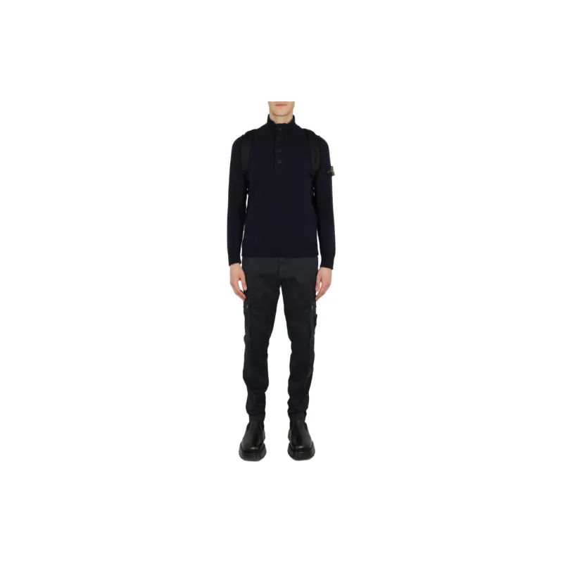 STONE ISLAND Compass patch Buttoned up Jumper-2