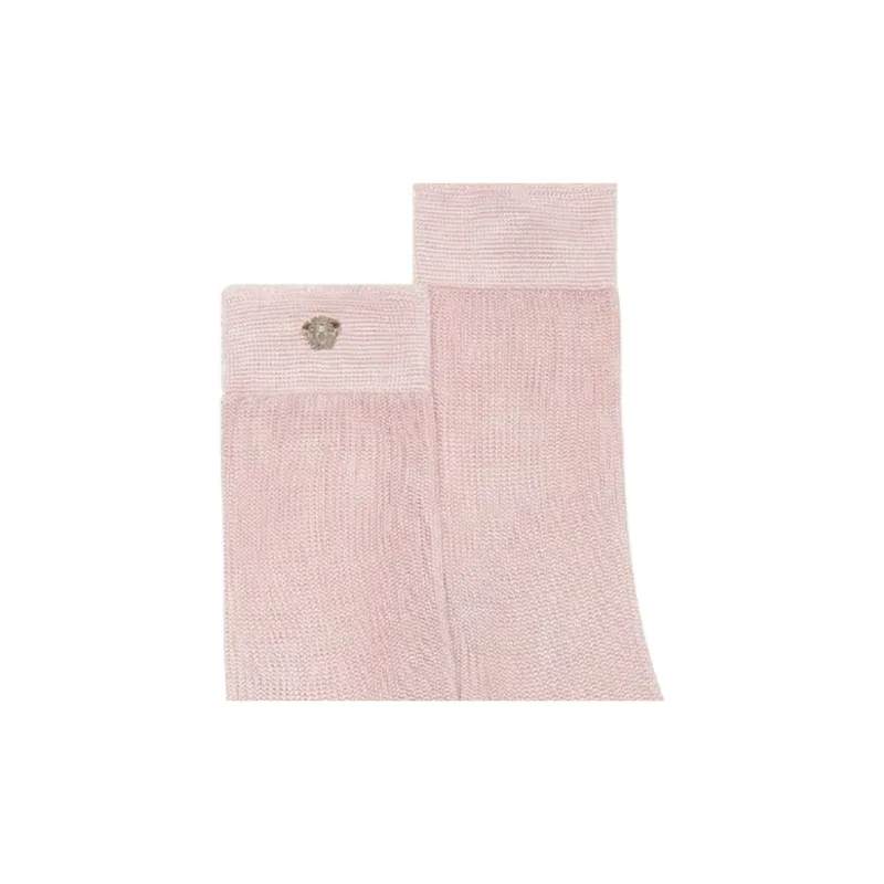VERSACE SS24 Mid Calf Socks Women's 1 Pack Light Pink-2