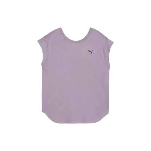 PUMA Basic T-Shirts Women's Light Plum