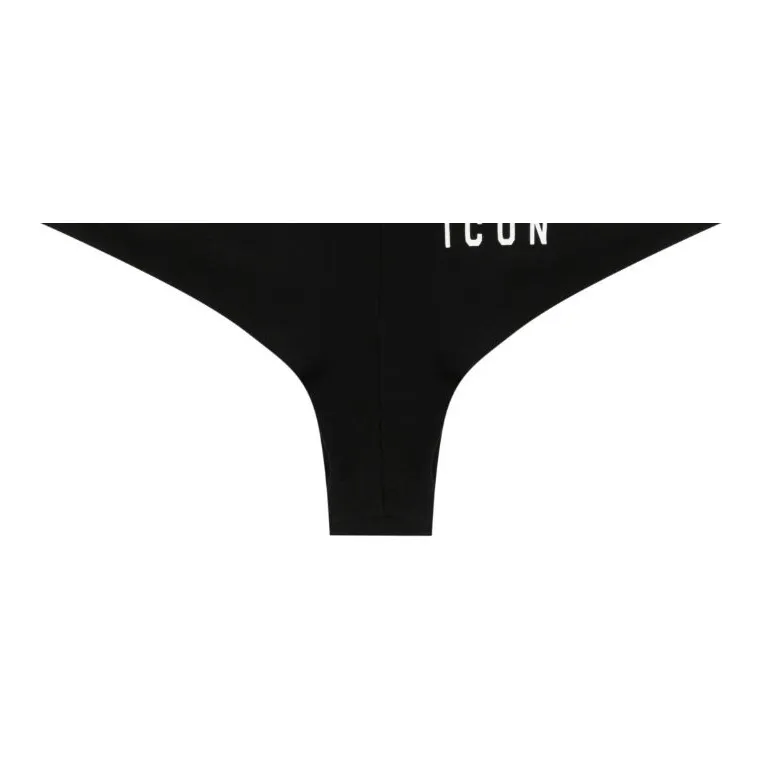 DSQUARED2 Icon print Cotton stretch Thong-4