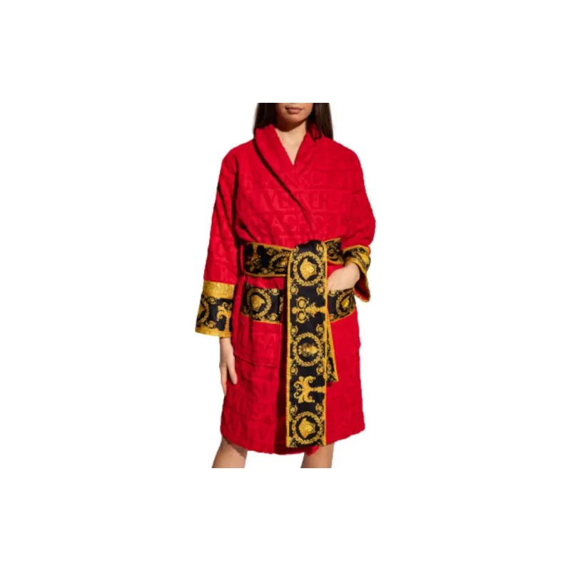 FANSIZHE SS22 Bathrobes Unisex Red-4