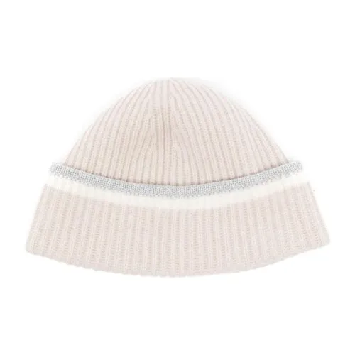 N.Peal Sparkle Trim Beanie