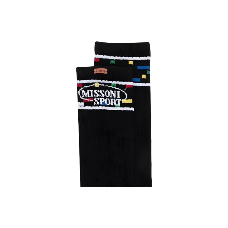 MISSONI Knee-High Socks Men's 1 Pack Black-3