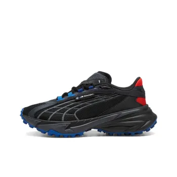 PUMA BMW M Motorsport Anti Slip Wear Resistant Low Top Running Shoes Men's Black Blue Red