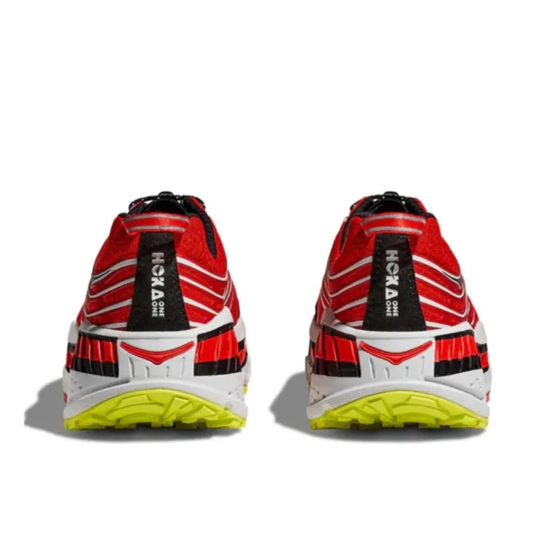 HOKA ONE ONE Stinson Evo OG Anti-Slip Wear-Resistant Low-Top Running Shoes Unisex Red White Black-4