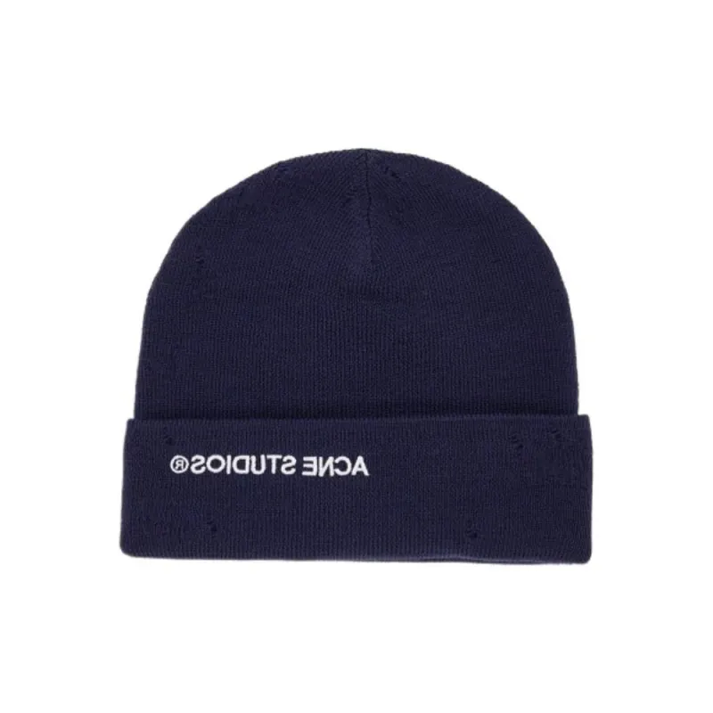 Acne Studios Wool Beanies Women's Marine Blue-1