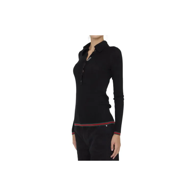 GUCCI Web Striped Knitted Jumper-3