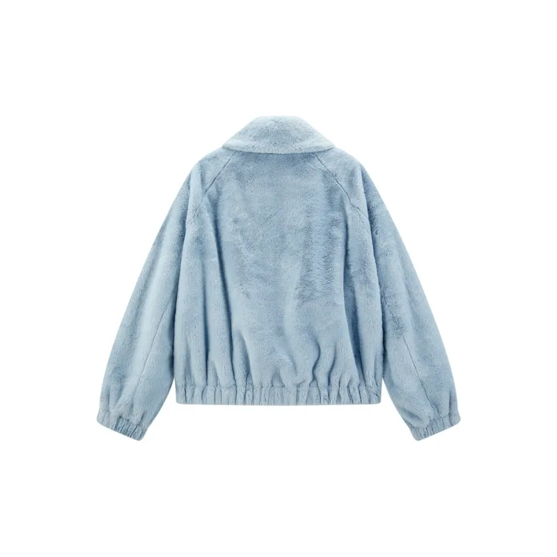 LEDIN Cropped Coats Women's Cool Blue-1