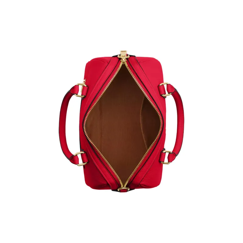COACH Rowan Litchi Grain Leather Shoulder Bag, Crossbody Bag, Handbag Medium Size Women's Red-2