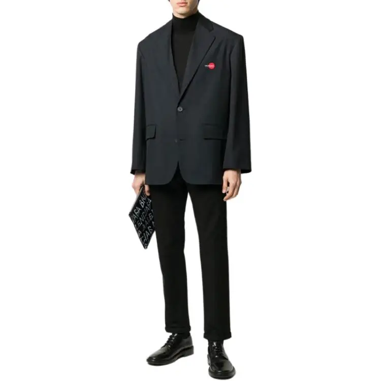Balenciaga Business Suit Coat Loose Fit Men's Black-1