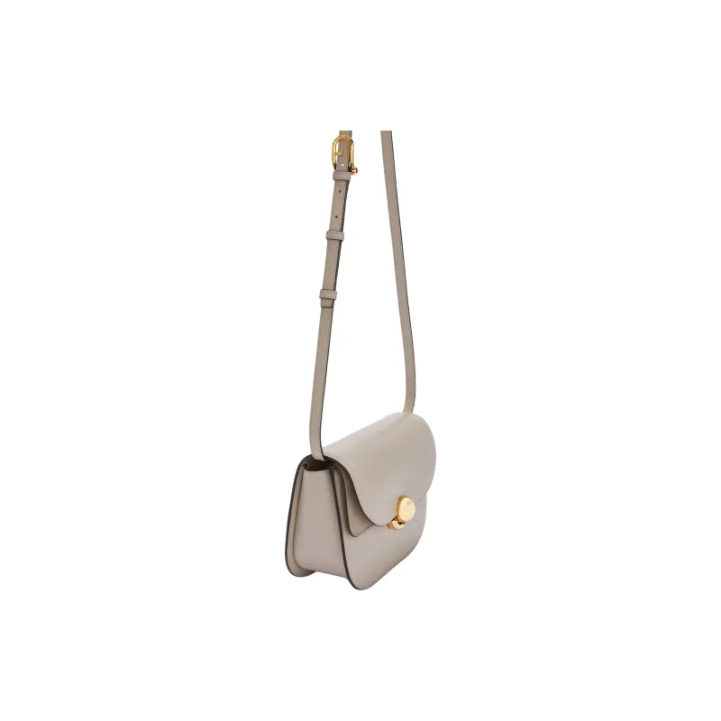 Furla Cow Leather Crossbody Bag, Shoulder Bag Trumpets Women's Gray-1
