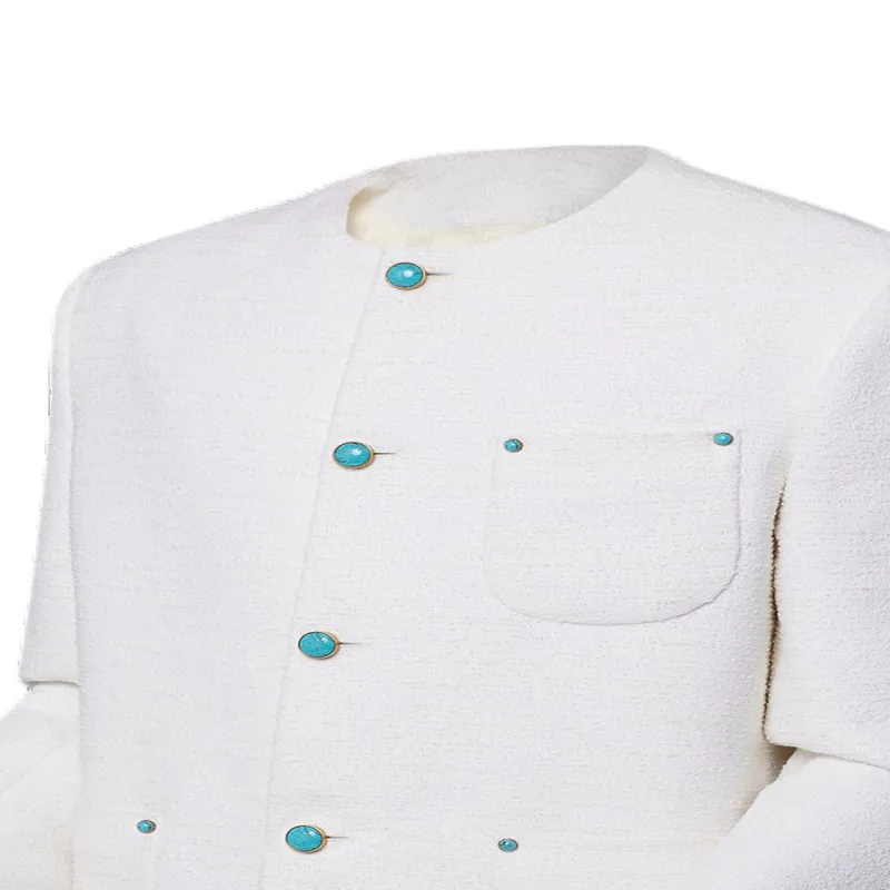 LOUIS VUITTON Chic Collarless Baby Llama And Wool-Blend Jacket-3