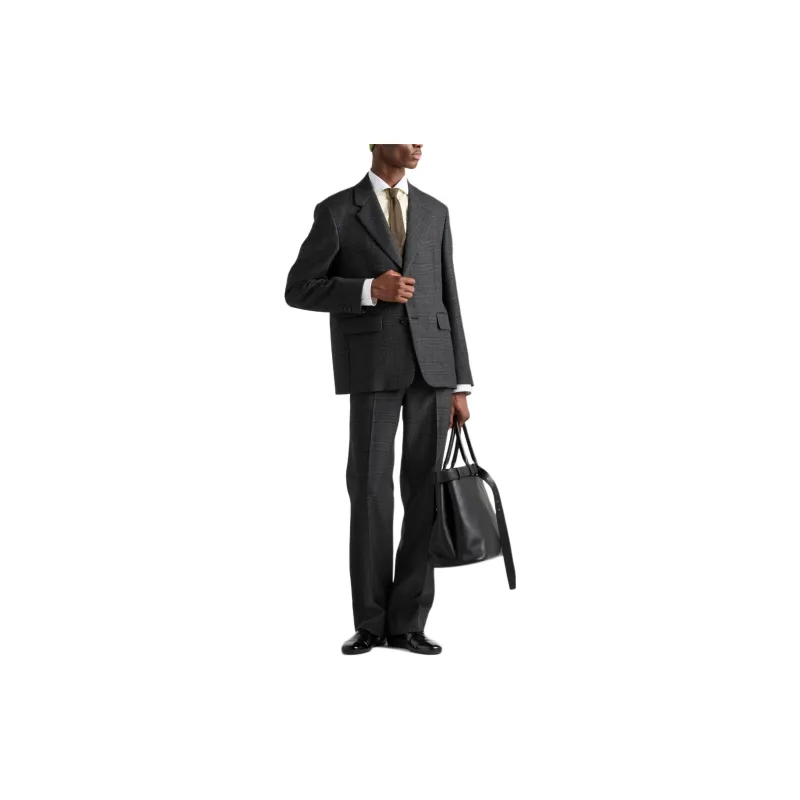 PRADA Prince Of Wales Check Trousers-1
