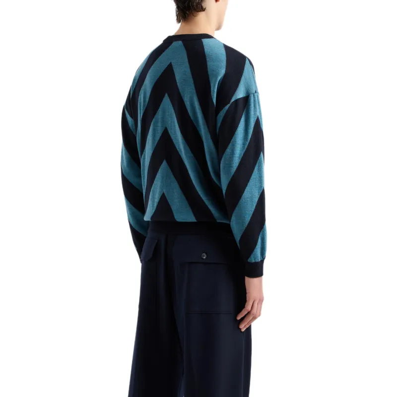 EMPORIO ARMANI Sweater Men's Azure Blue-2