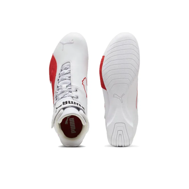 PUMA Scuderia Ferrari Future Ca Abrasion Resistant Mid Top Running Shoes Unisex White-4