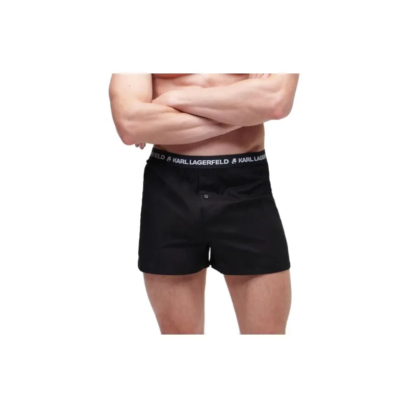 KARL LAGERFELD / Karl Lagerfeld Jeans Logo waistband Woven Boxer Shorts Pack Of Three-1