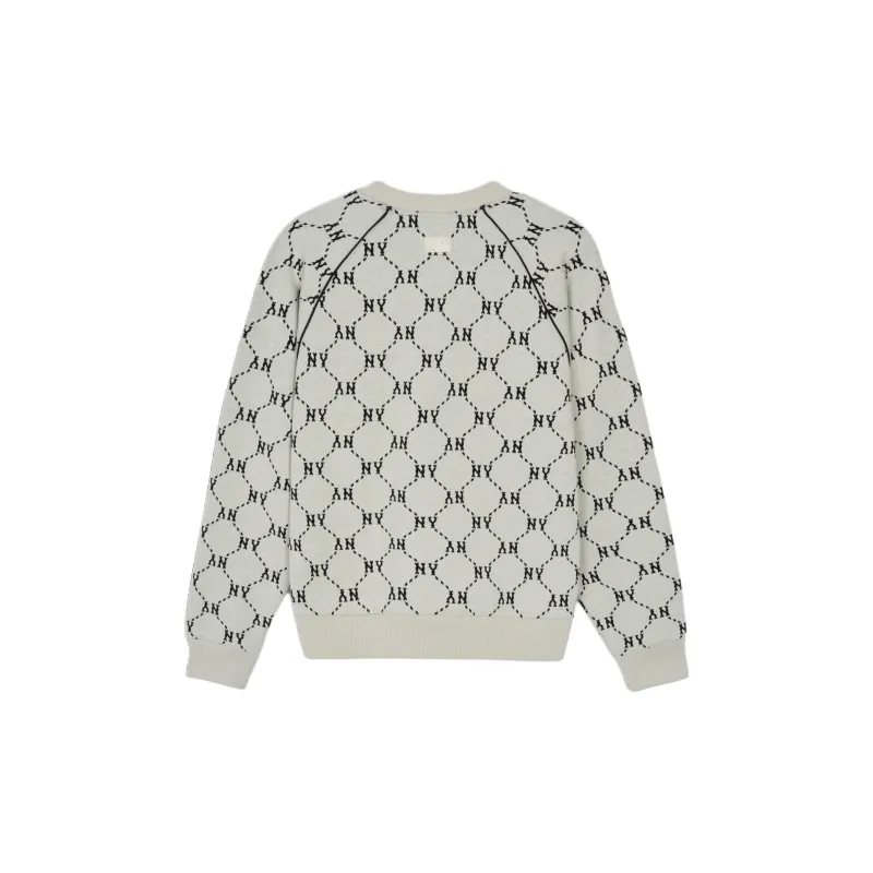MLB New York Yankees Sweatshirt Unisex Dark Cream-1