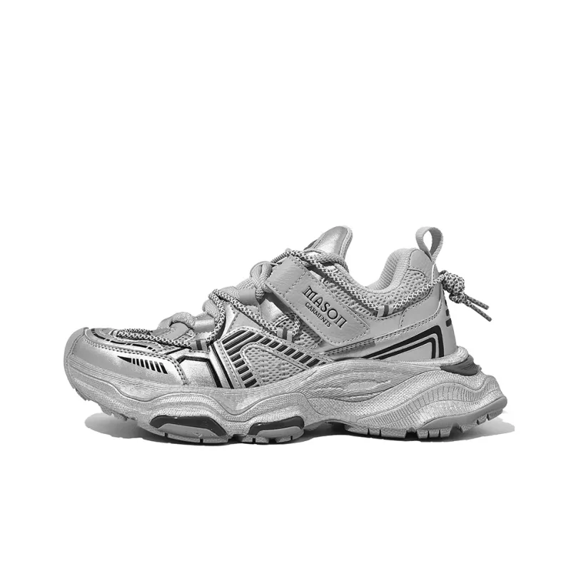 Masongarments Cushioned Wear-Resistant Height Increasing Low-Top Chunky Sneakers Unisex Box Limited Edition-1