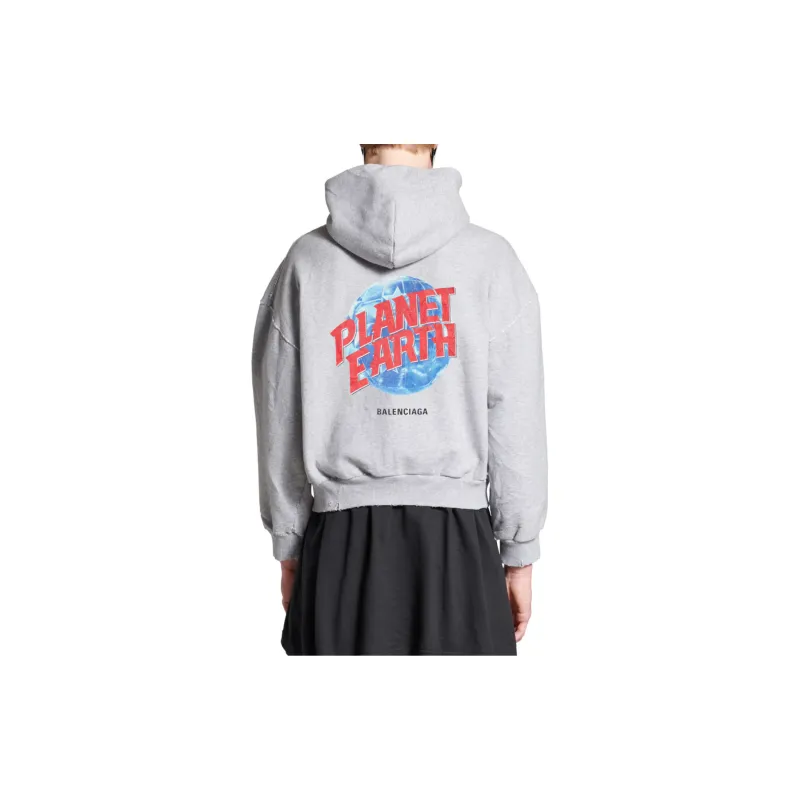Balenciaga Sweatshirt Regular Fit Men's Gray-5