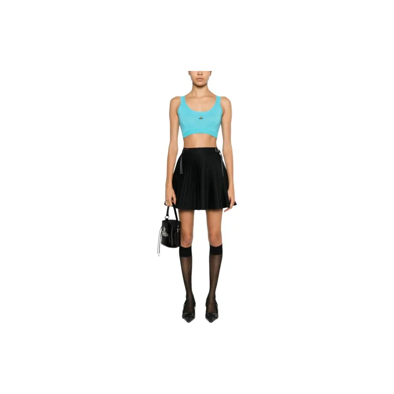 Vivienne Westwood Orb Embroidered Knit Cropped Top-1