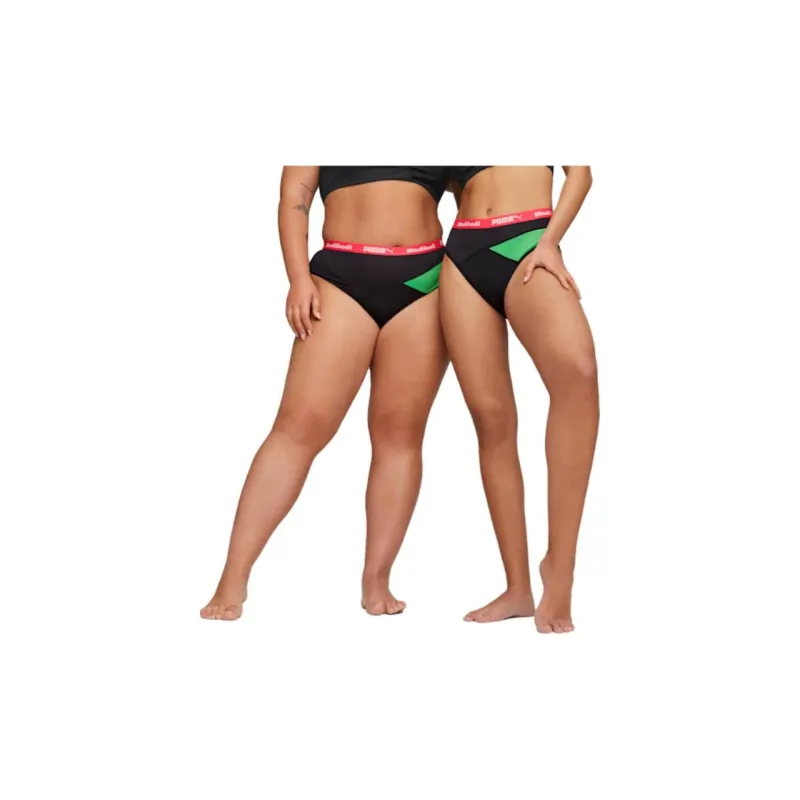 PUMA Modibodi Active Hi Cut Full Brief Underpants Women's 1 Pack Black Green-2