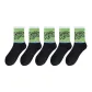 5-Pack Black & Green
