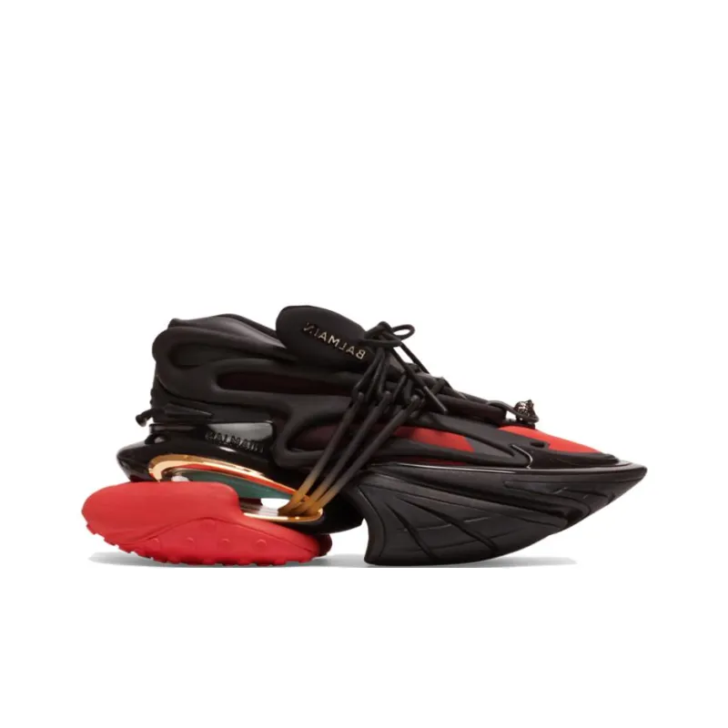 BALMAIN Unicorn Low 'Black Red'-1