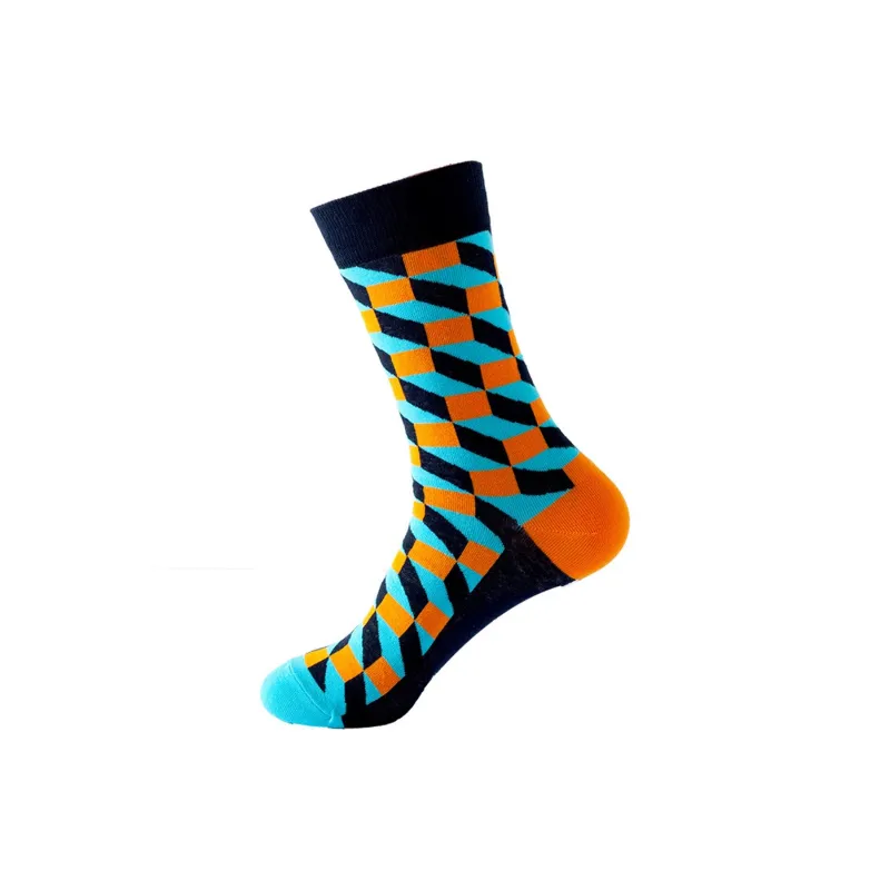 Flowers In Water Mid Calf Socks Men's 4 Pack-3