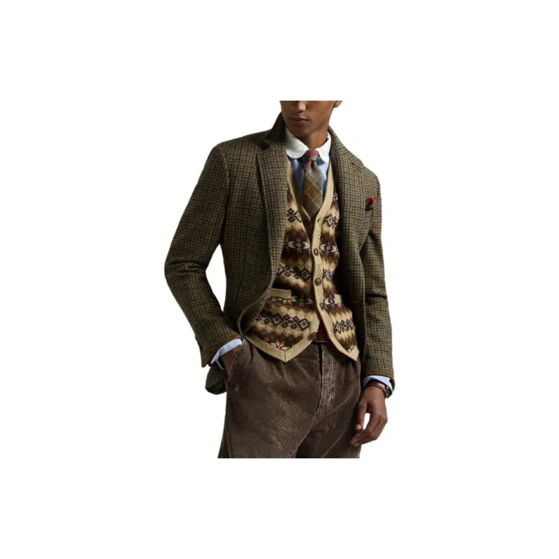 Polo Ralph Lauren Fair-isle Sleeveless Cardigan-1