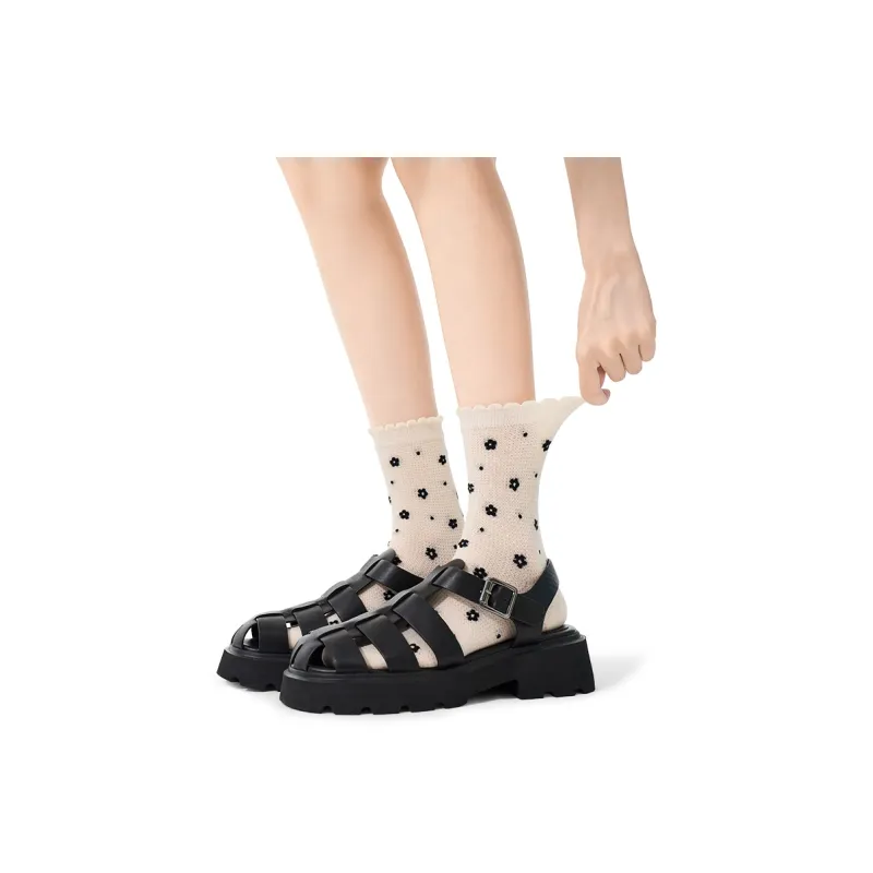 Primeet Mid Calf Socks Spring And Summer Women's Single Pack-2