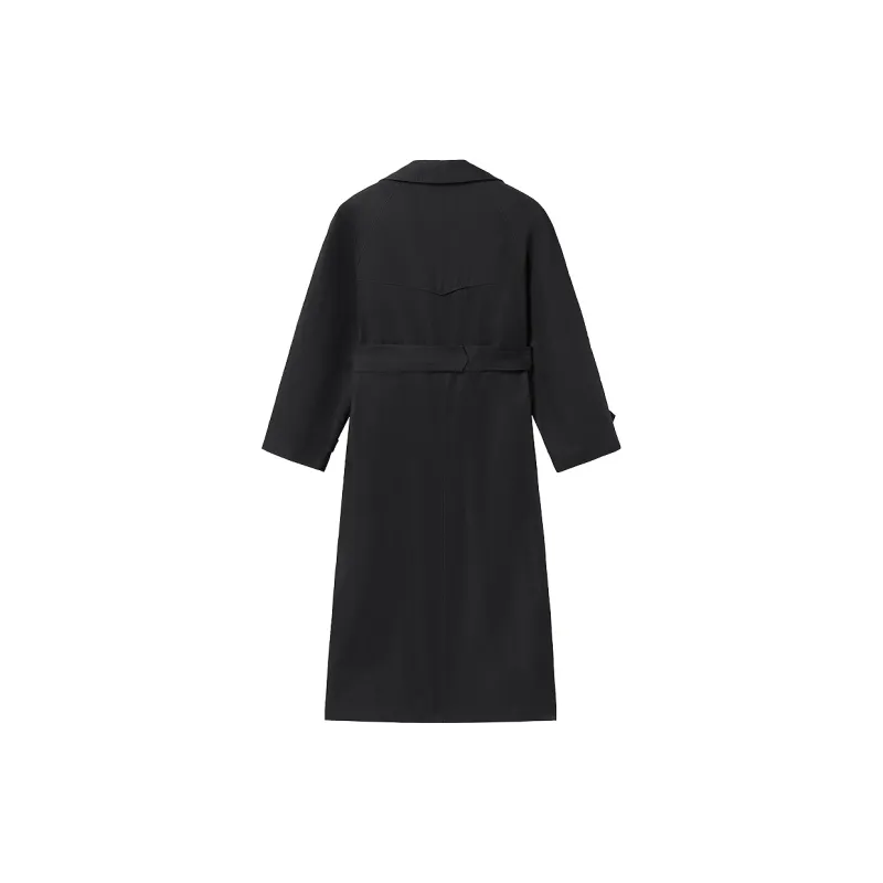 Miss Sixty Trench Coat Women's Black-1