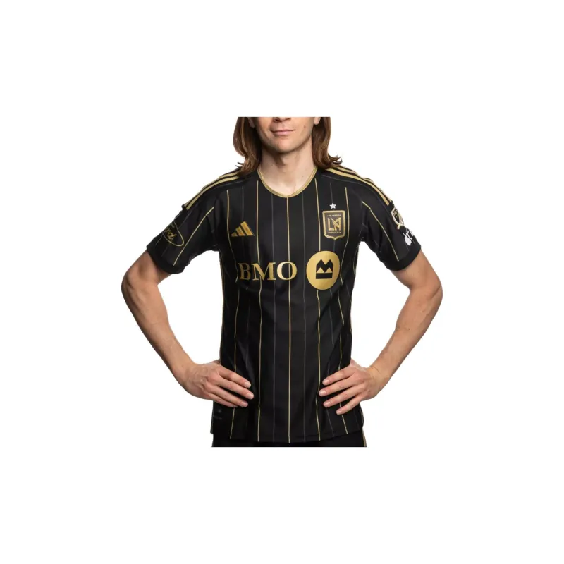 Adidas Free Shipping With AdiClub Los Angeles Football Club 24/25 Home Authentic Jersey-3