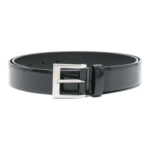 SAINT LAURENT Patent-finish Leather Belt